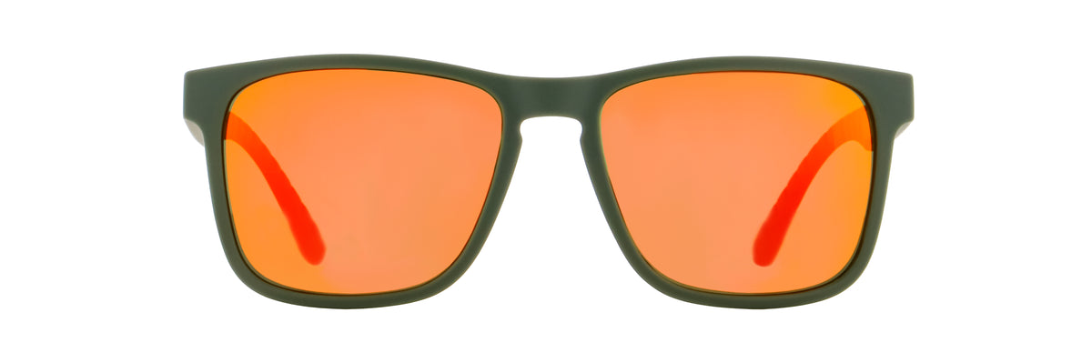 Red Bull Spect Sonnenbrille EDGE grün mit verspiegelten Gläsern