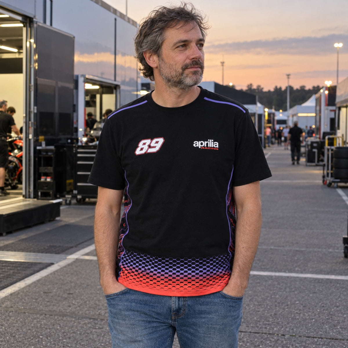 Aprilia Racing Jorge Martin #89 Fan T-Shirt – ilustrační foto (AI)
