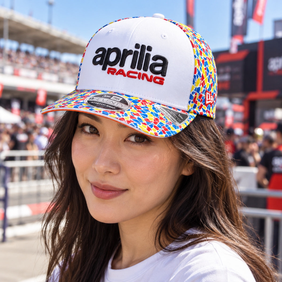 Aprilia Racing Team Cap – SE Barcelona – illustrative photo (AI)