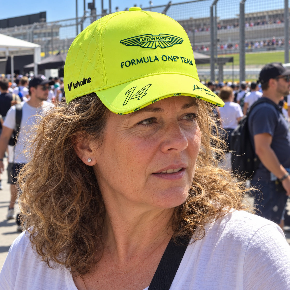 Aston Martin F1 Team Fernando Alonso Team Cap – Lime – ilustrační foto 2 (AI)