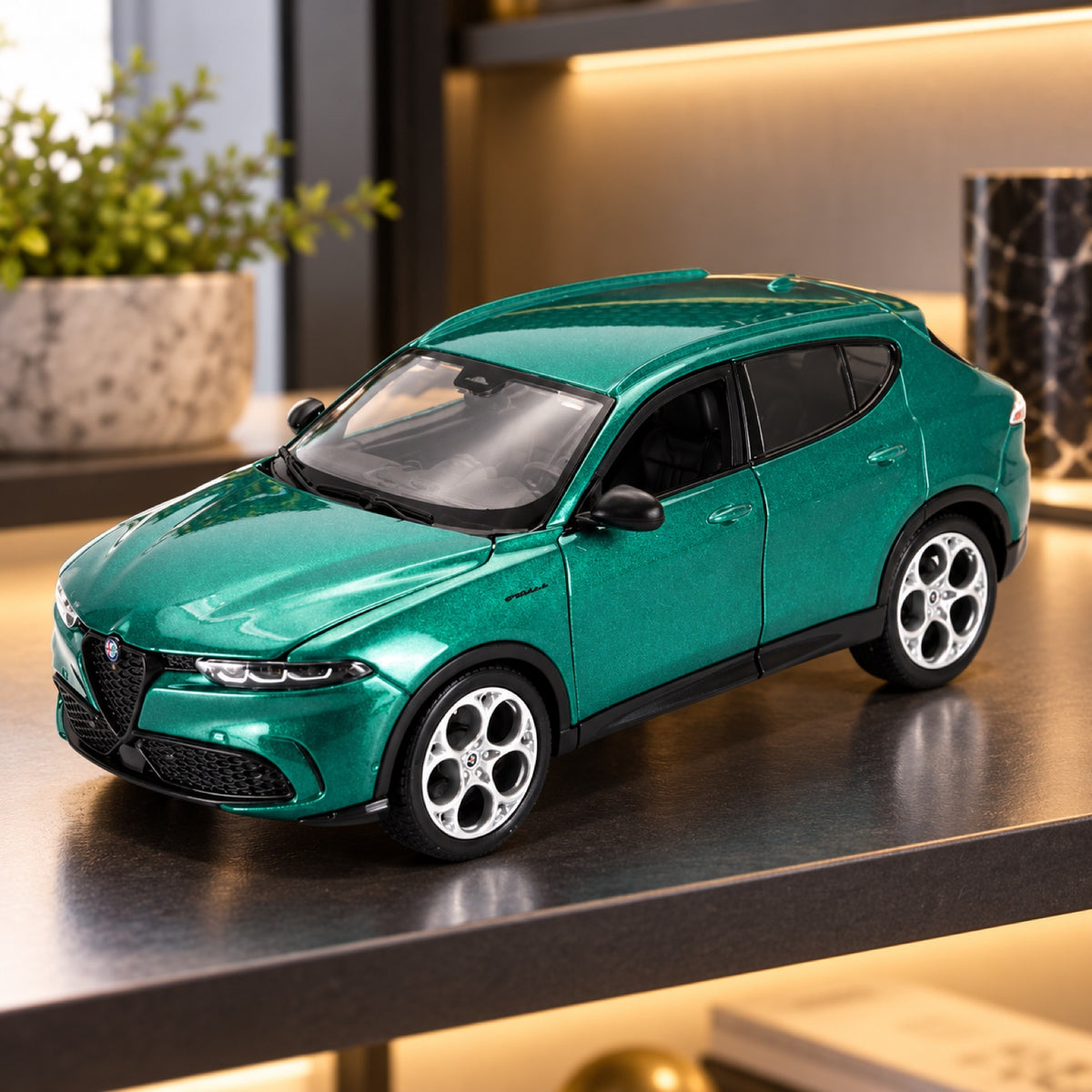 Bburago Alfa Romeo Tonale Modell 1:24 – Grün – Illustrationsfoto (KI)
