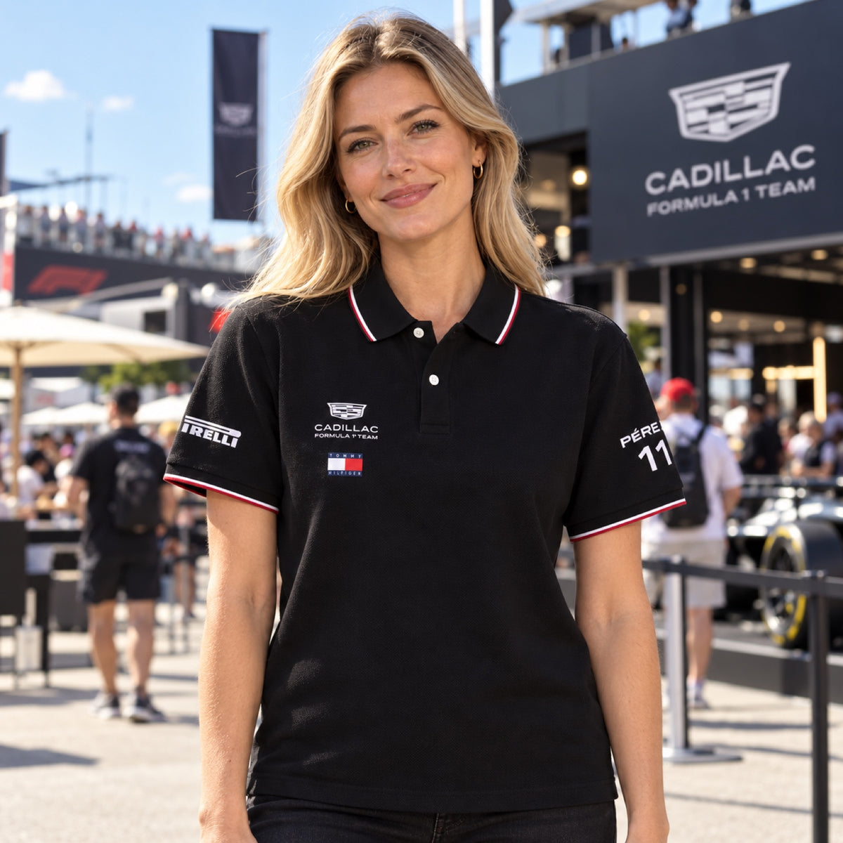 Sergio Perez Cadillac F1 x Tommy Hilfiger Polo – Team Edition – illustrative photo (AI)