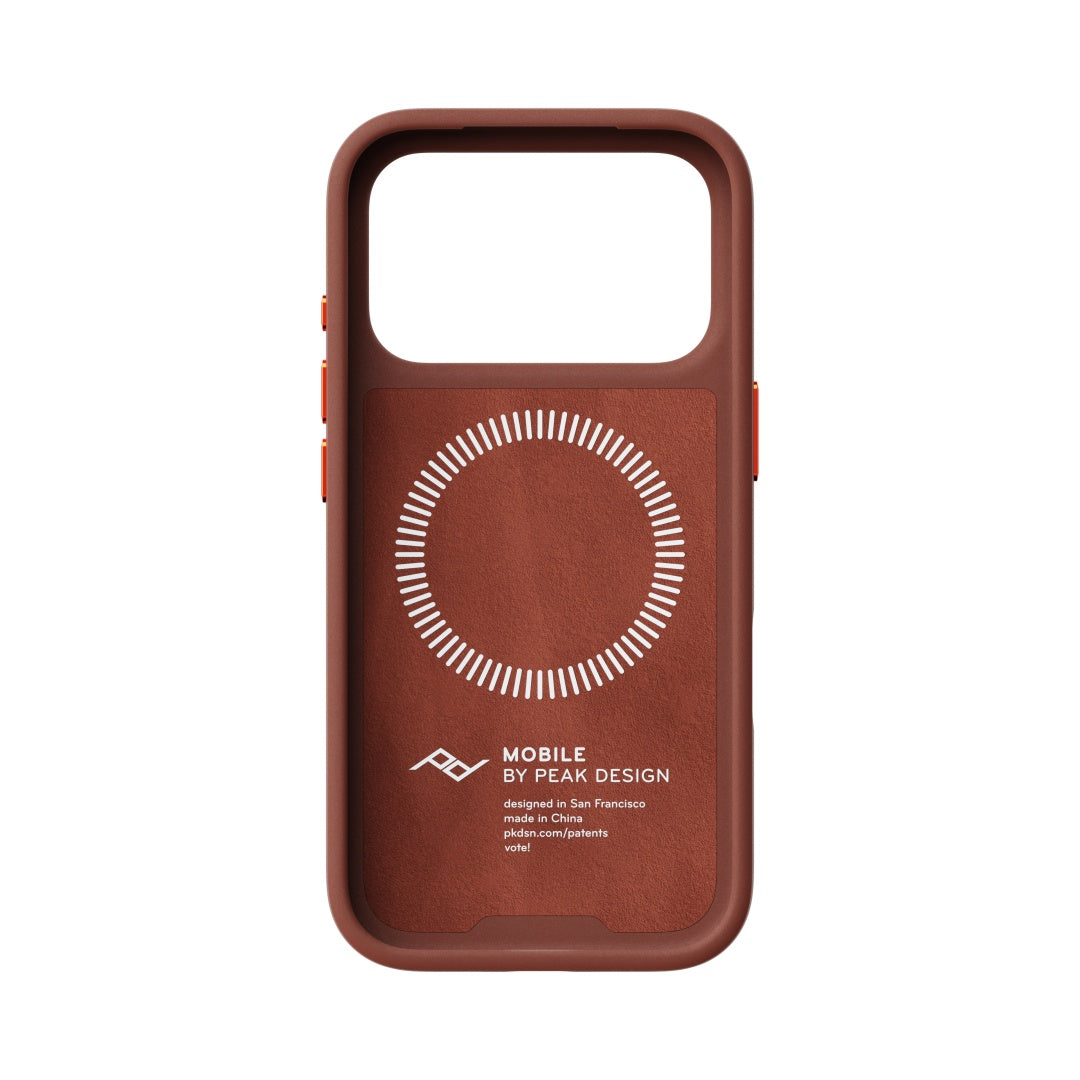Peak Design Everyday Case Non-Slimlink iPhone 18 Pro - Redwood Clarino