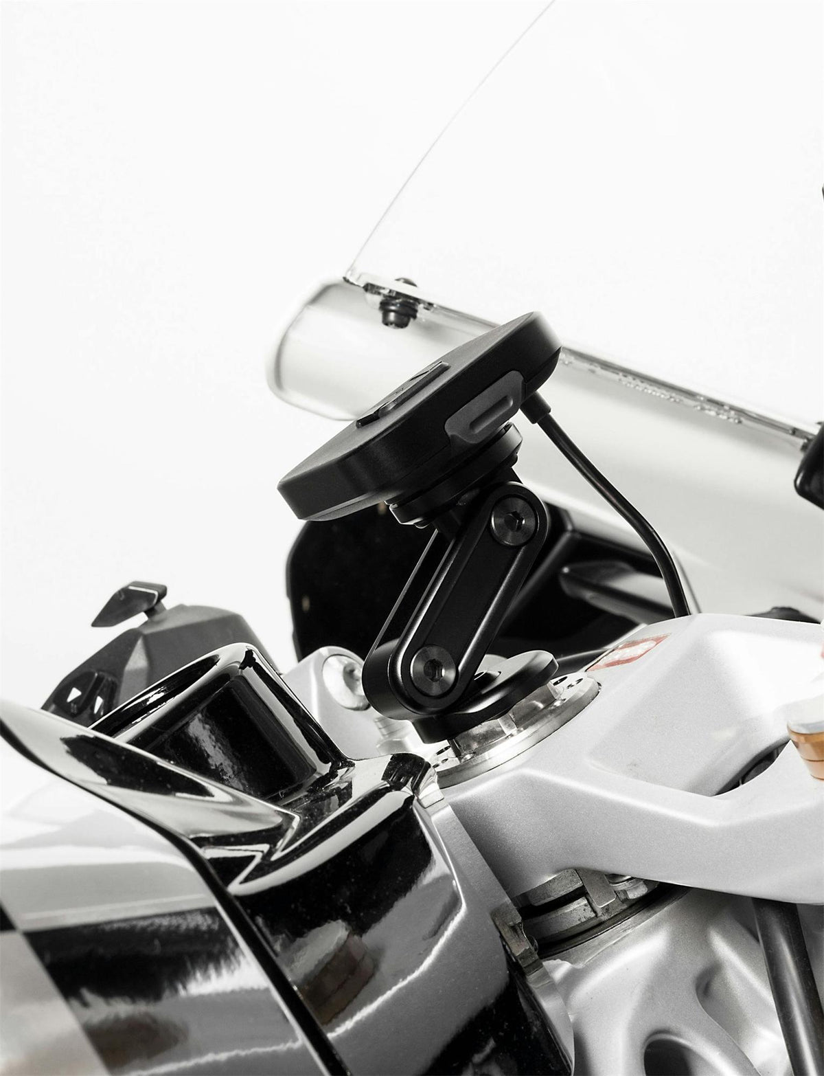 Motorradhalterung Peak Design Motorcycle Mount Stem Mount mit Ladefunktion - schwarz