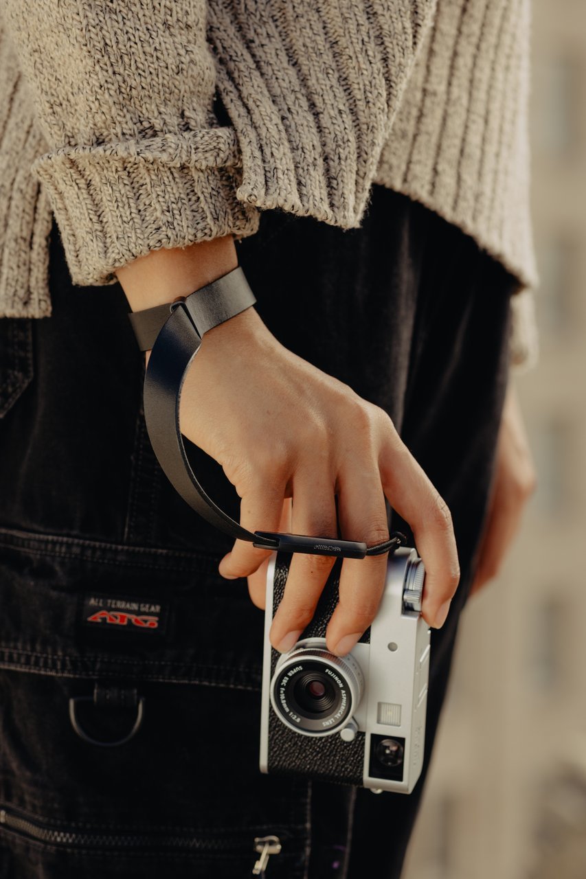 Peak Design Cuff - Kamera-Handschlaufe aus Leder - schwarz