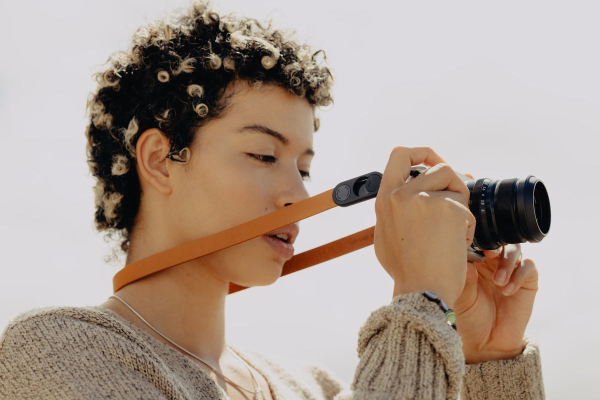 Peak Design Form - leather camera neck strap - Amber