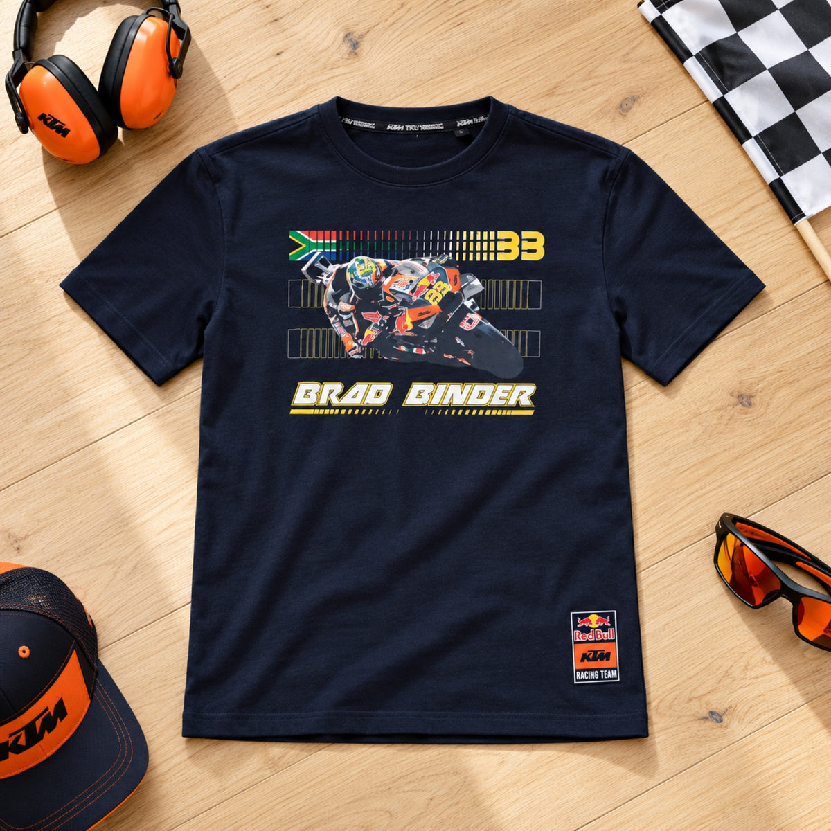 KTM Red Bull Racing Kids' #33 Binder T-Shirt – 152 cm – illustrative photo (AI)