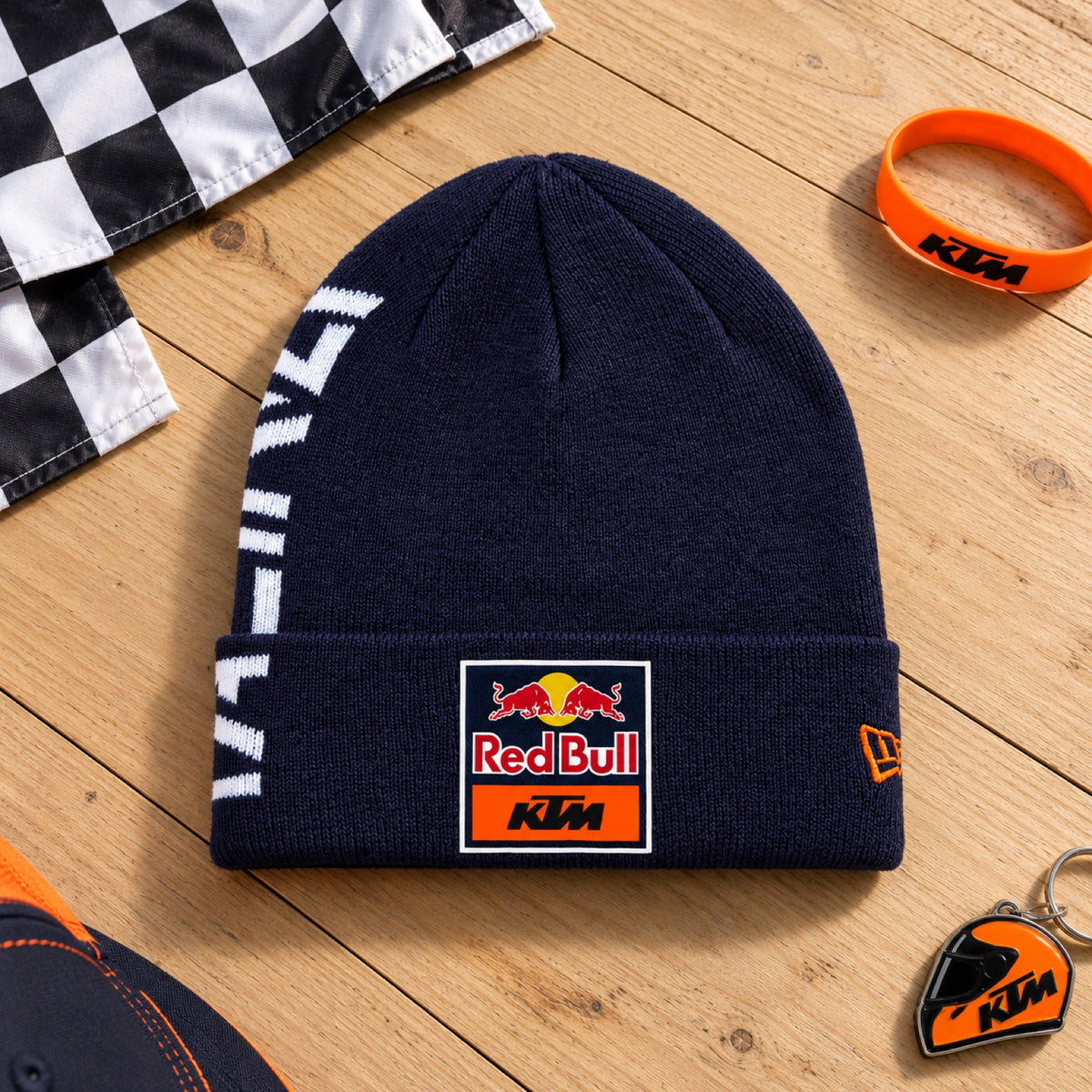 KTM Red Bull Racing Kinder-Team-Mütze – Illustrationsfoto (KI)
