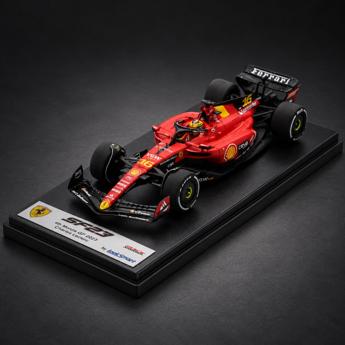 LookSmart Scuderia Ferrari SF23 Leclerc Model – 4th Monza GP 2023 – illustrative photo (AI)