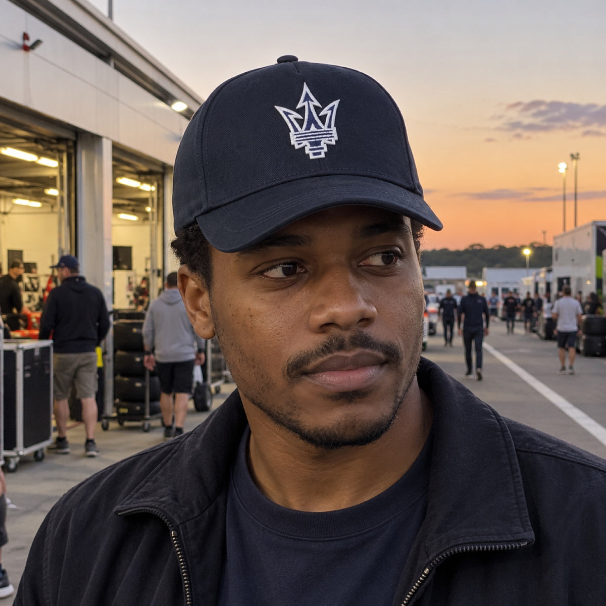 Maserati Trident Logo Cap – Navy – ilustrační foto (AI)