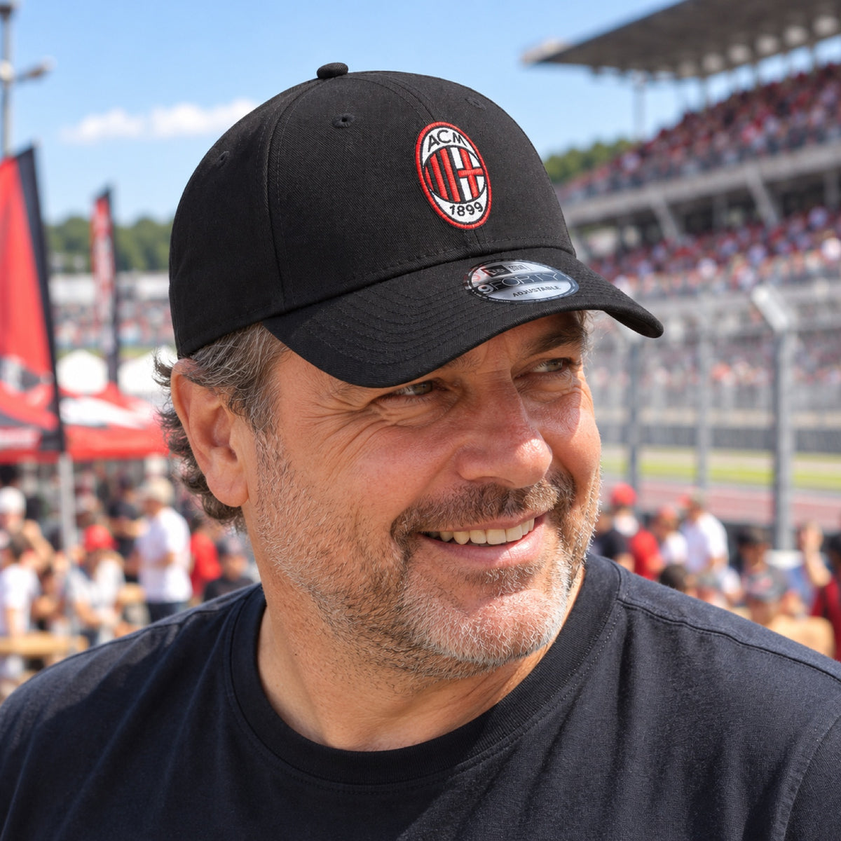 AC MILAN 9FORTY CORE Cap – Black – illustrative photo (AI)