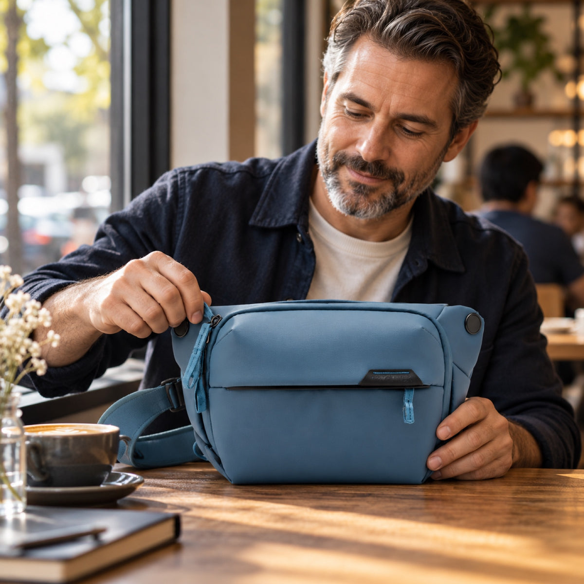 Peak Design Everyday Sling 3L – Ocean – Illustrationsfoto (KI)