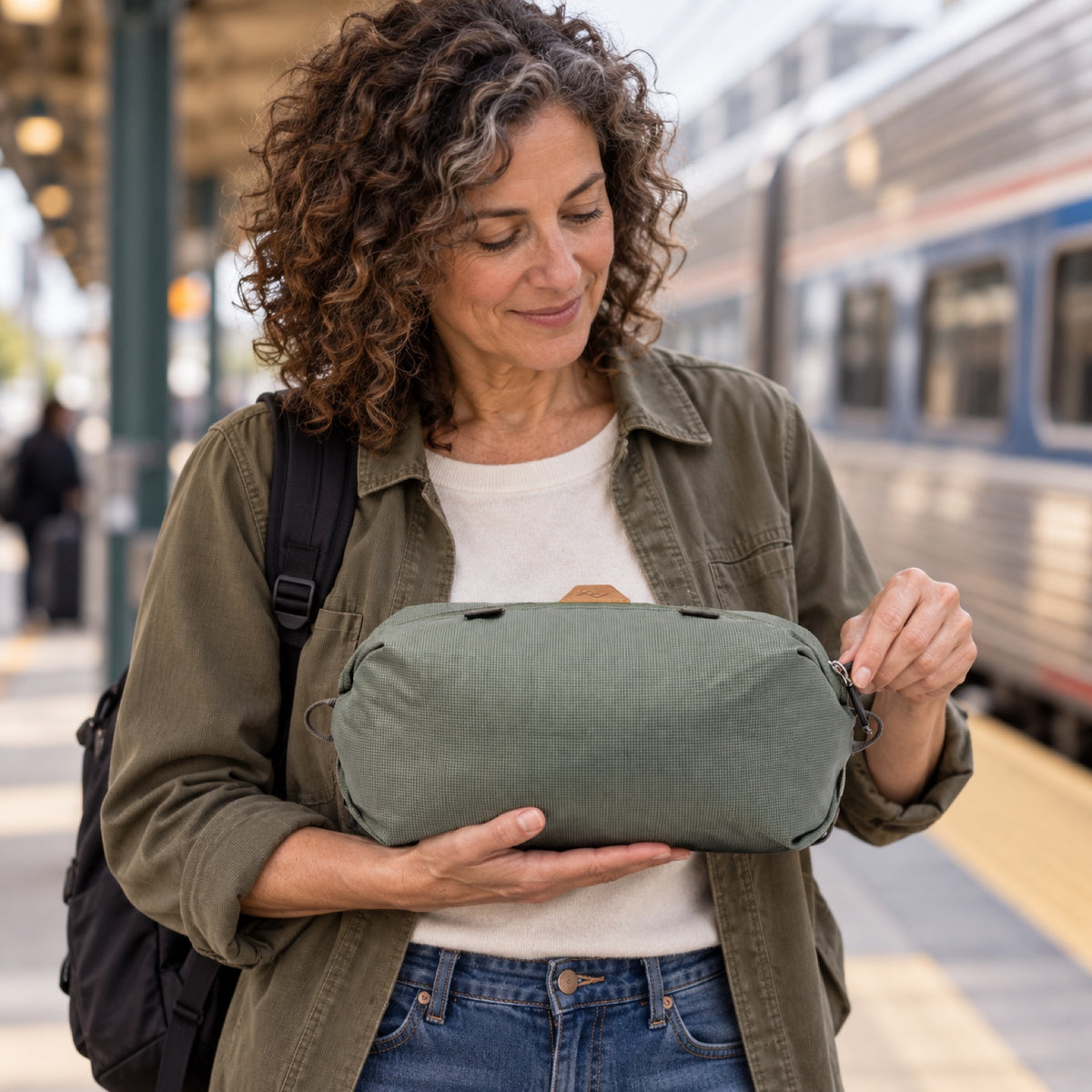 Peak Design Shoe Pouch v2 – Sage – Illustrationsfoto (KI)