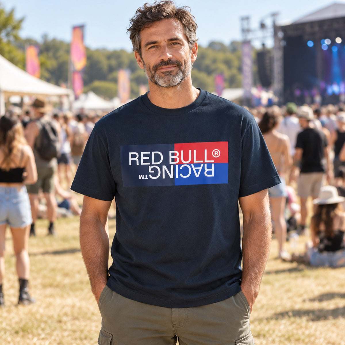 Pepe Jeans – Red Bull Racing T-Shirt – Dunkelblau – Illustrationsfoto (KI)