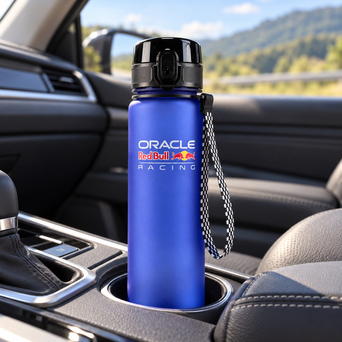 Oracle Red Bull Racing LOGO Trinkflasche – Illustrationsfoto (KI)