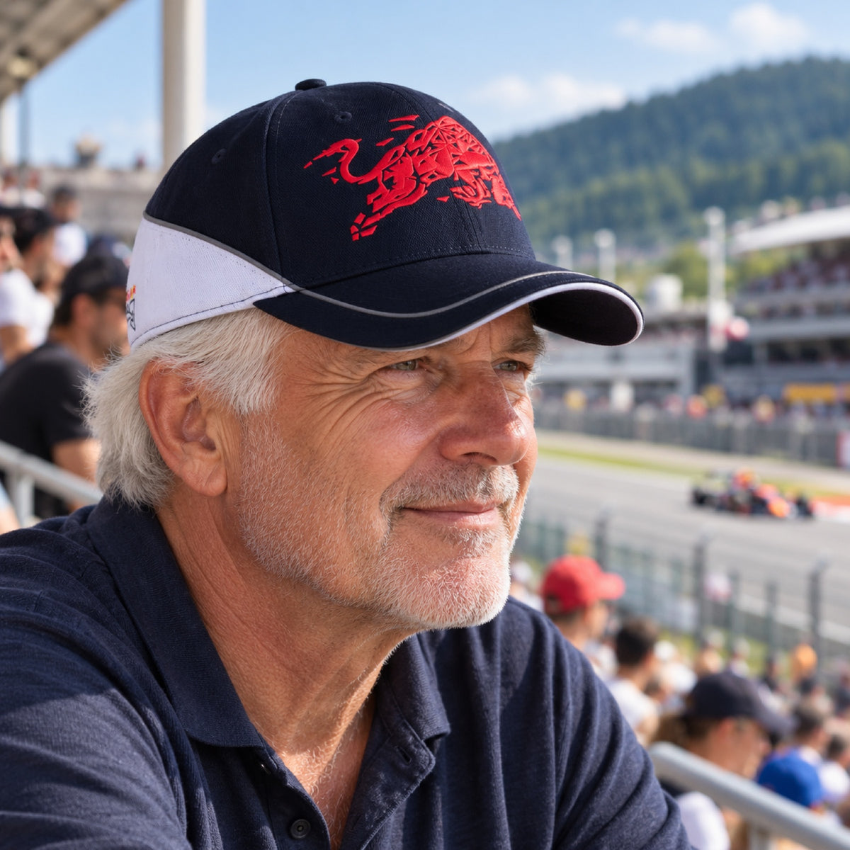 Red Bull Ring Sprint Cap – Navy Blue – illustrative photo (AI)