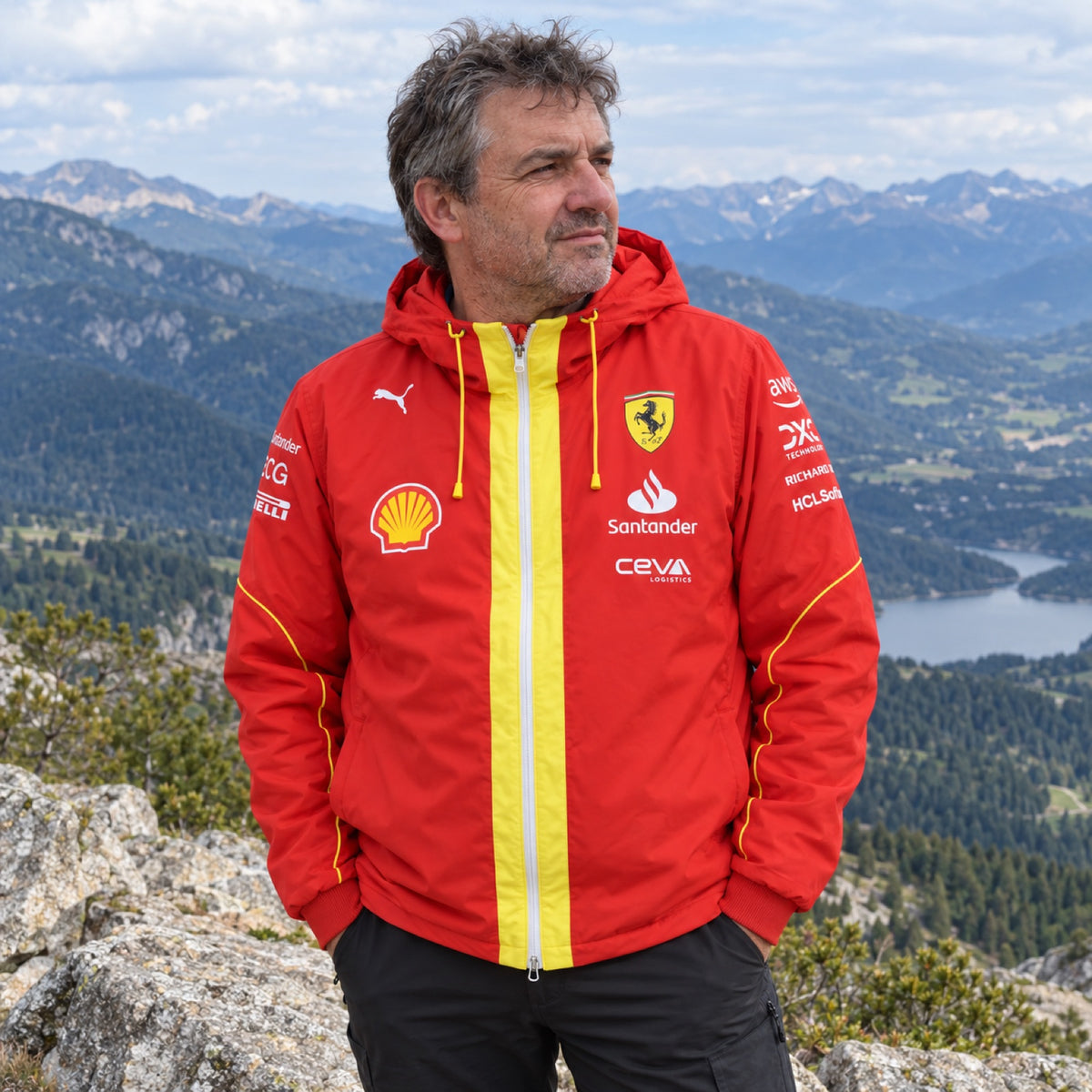 Scuderia Ferrari F1 PRO Team Jacket – Red – ilustrační foto (AI)
