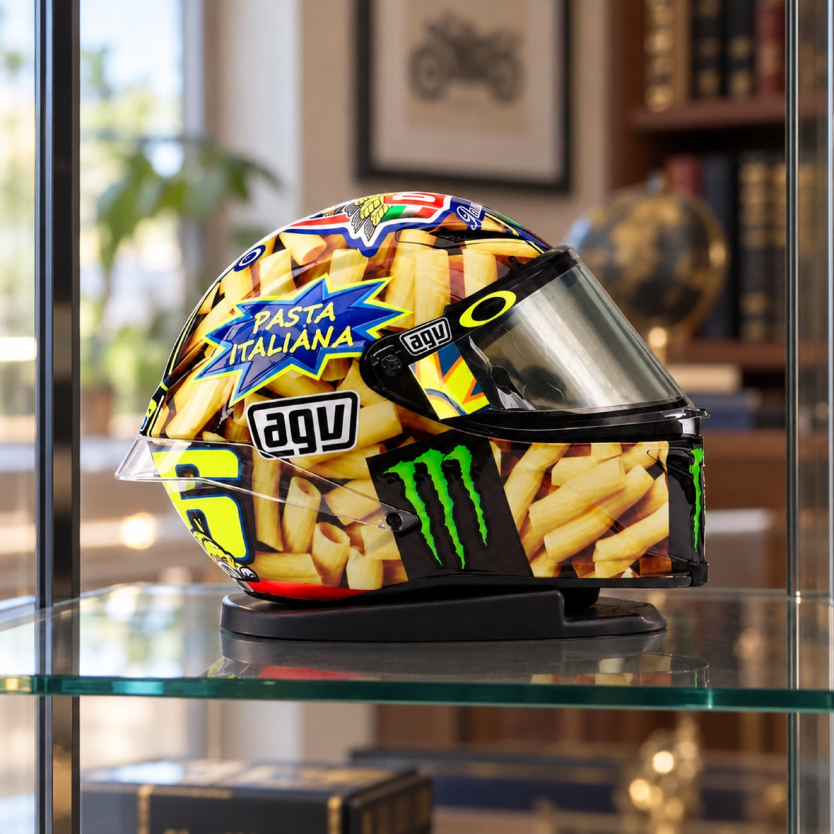 Valentino Rossi MotoGP Helmmodell – Mugello 2014 – Illustrationsfoto (KI)