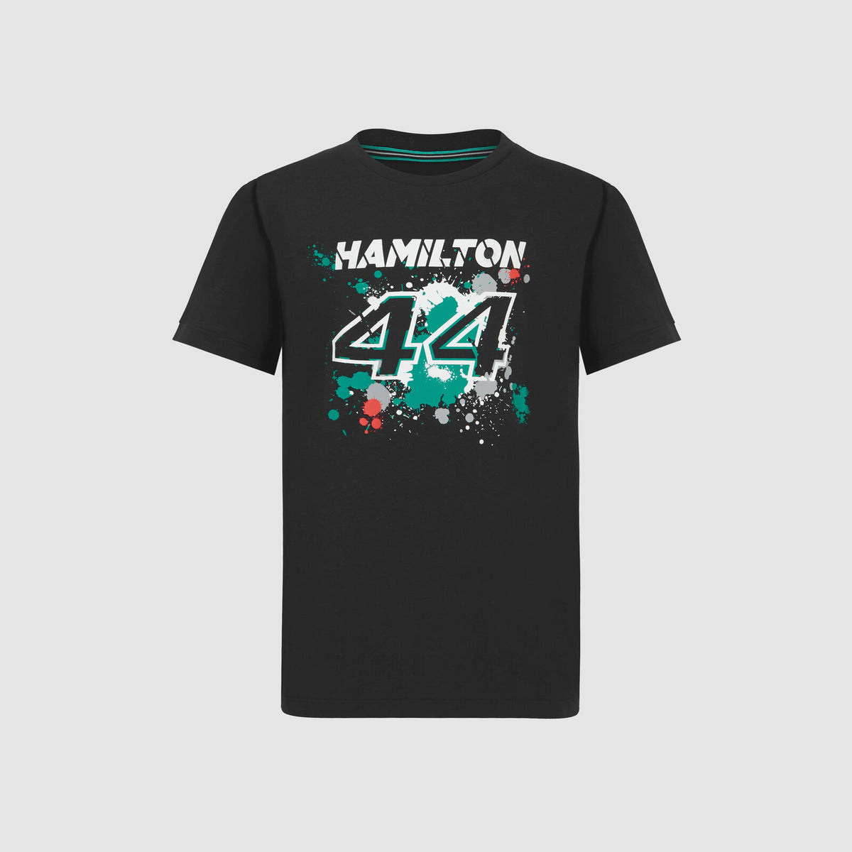 Mercedes AMG Petronas F1 Kinder-T-Shirt Lewis Hamilton #44 schwarz