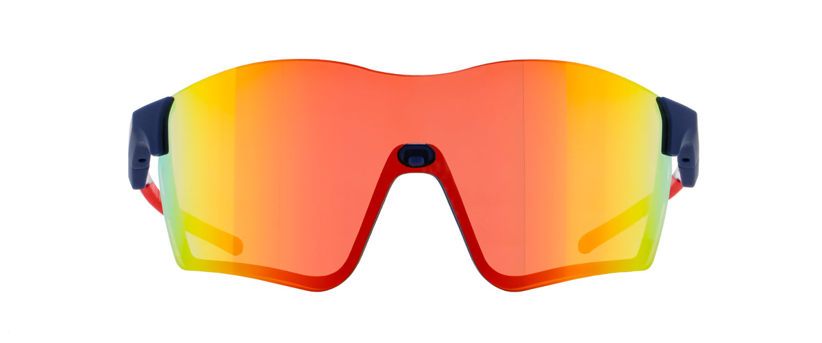 Red Bull Spect Sonnenbrille FUSE blau mit verspiegeltem braunem Glas