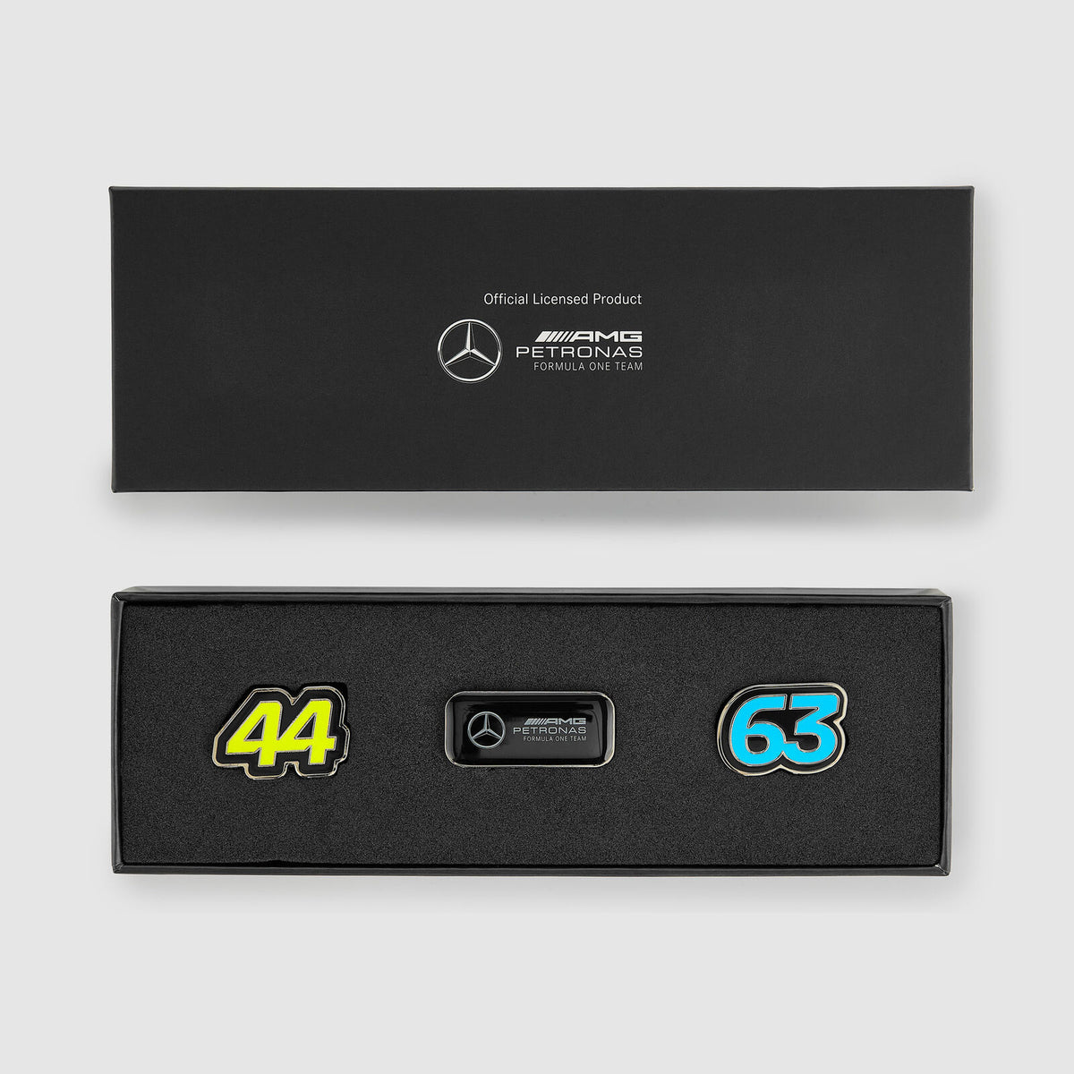 Mercedes AMG F1 team pin badge set