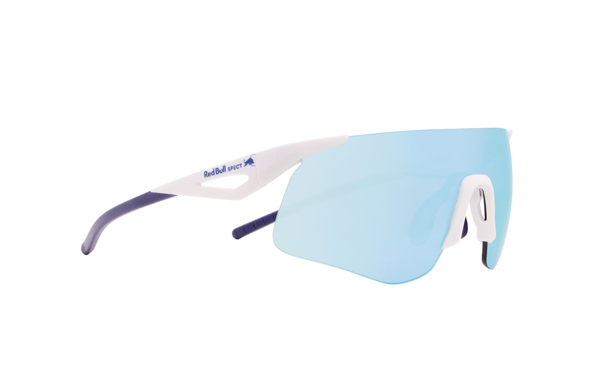Red Bull Spect Sonnenbrille MARK weiß mit blauem Glas