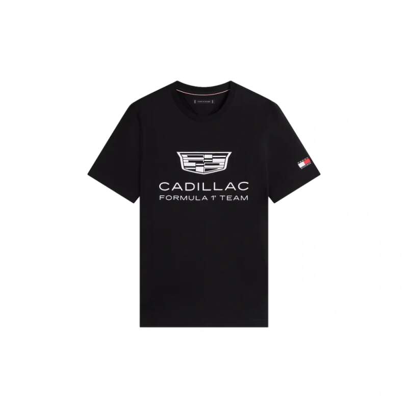 Schwarzes Cadillac F1 x Tommy Hilfiger T-Shirt - Lifestyle Edition