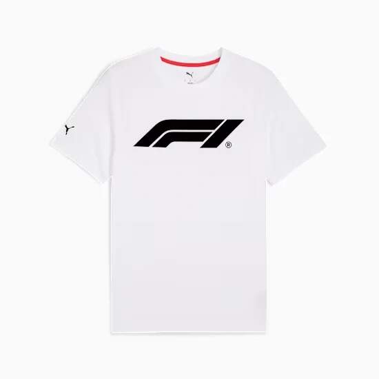 Formel 1 T-Shirt mit Logo weiß - Freizeit-Edition
