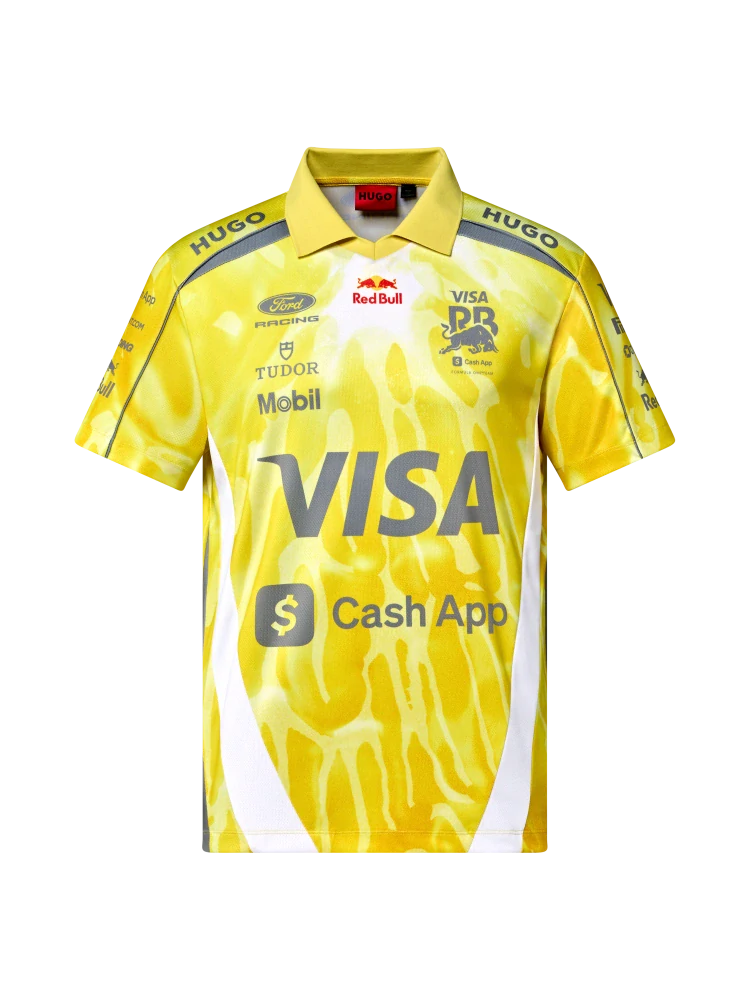 HUGO Visa Cash App Racing Bulls Team-Poloshirt – Miami GP 2026, Gelb
