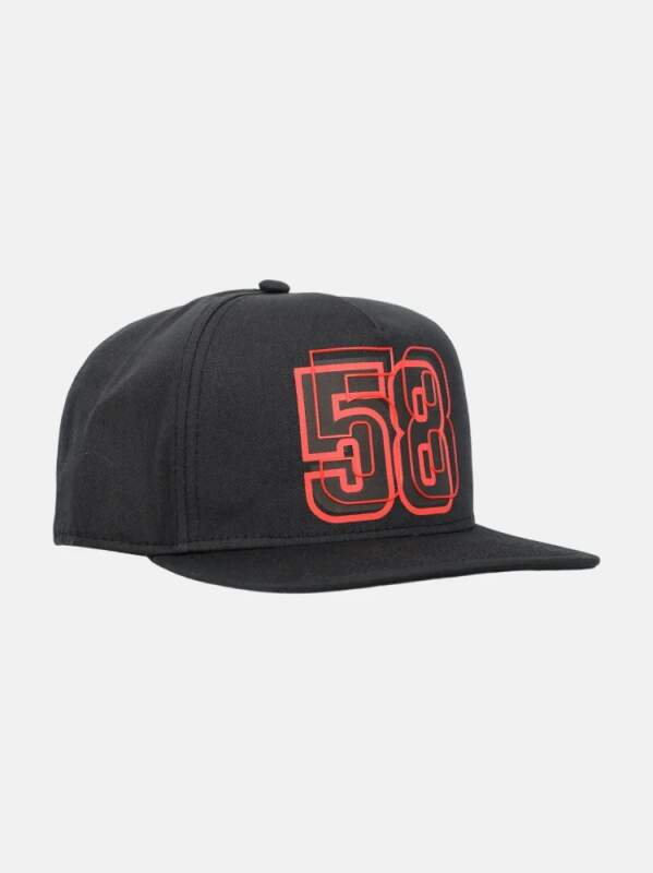 Marco Simoncelli 58 Cap mit flachem Schirm