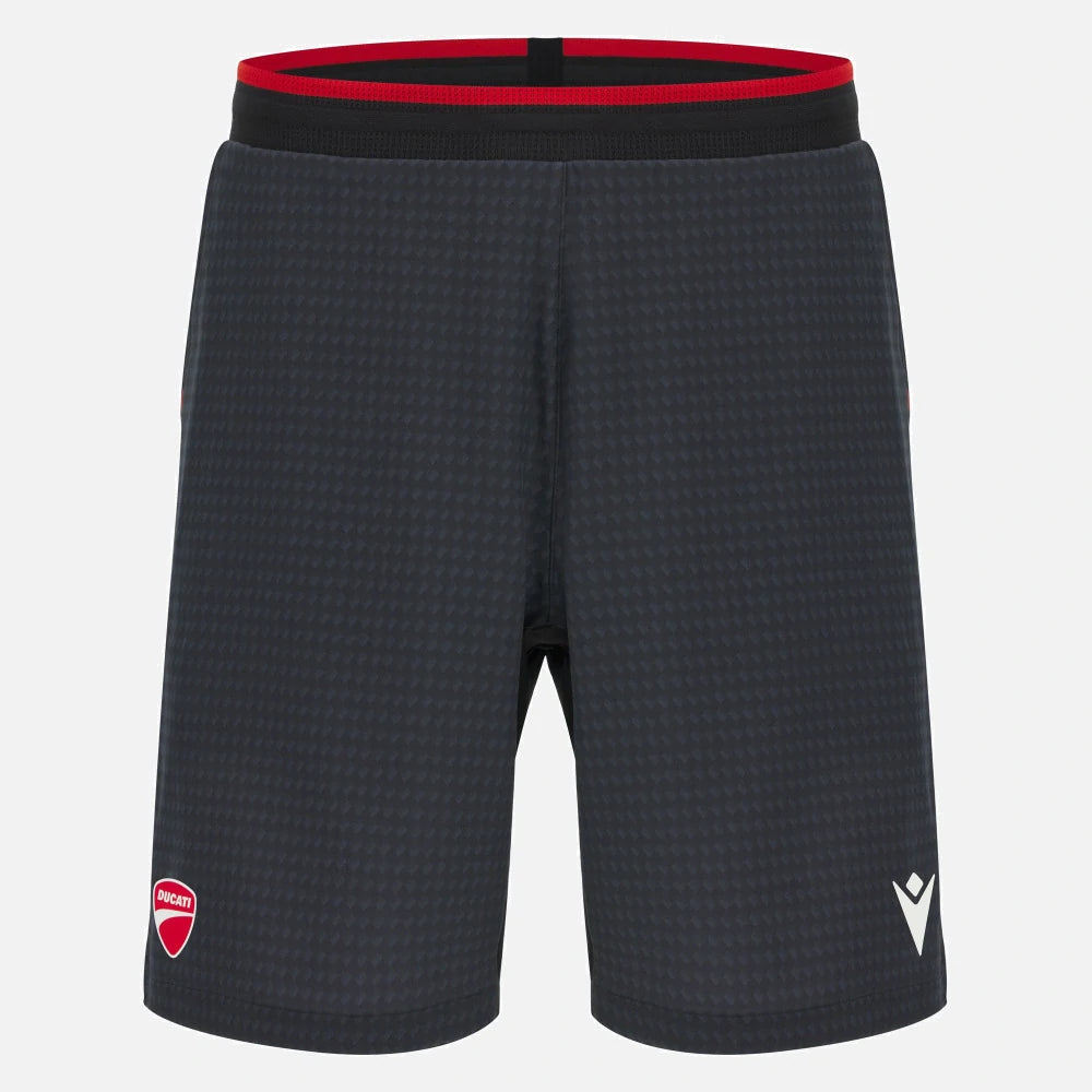 Ducati x Macron Sports Shorts with Logo – Dark Grey