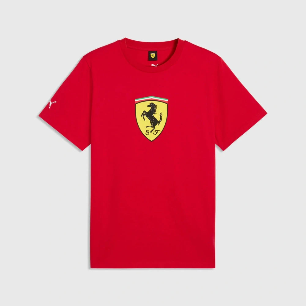 Scuderia Ferrari F1 x Puma Fan-T-Shirt mit großem Wappen – Rot