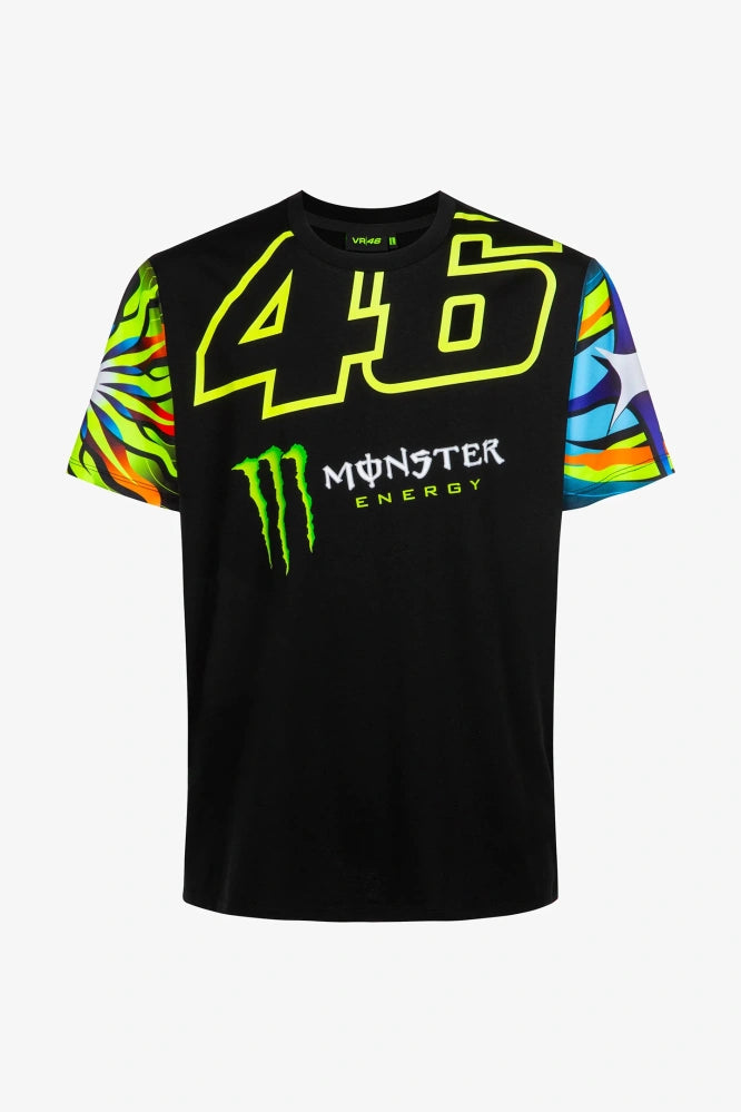 VR46 Valentino Rossi Monster Energy Dual T-Shirt – Schwarz