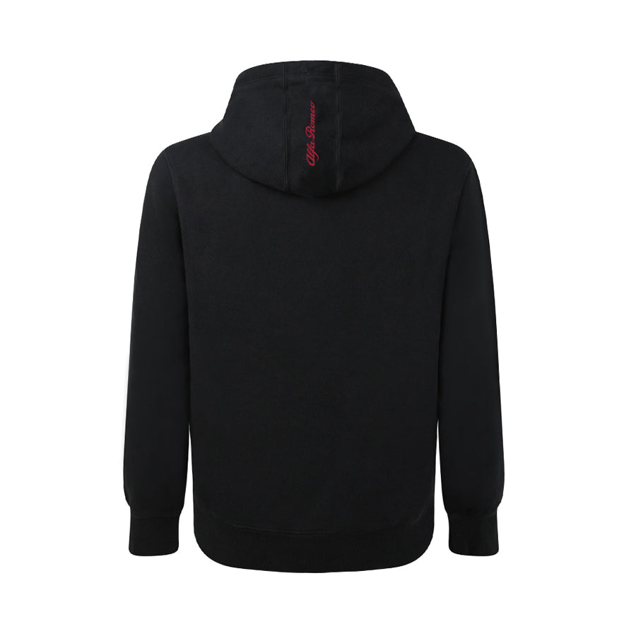 Alfa Romeo black sweatshirt with Alfa Romeo emblem