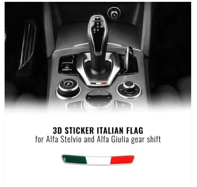 Aufkleber Italienflagge für Alfa Romeo Giulia und Stelvio