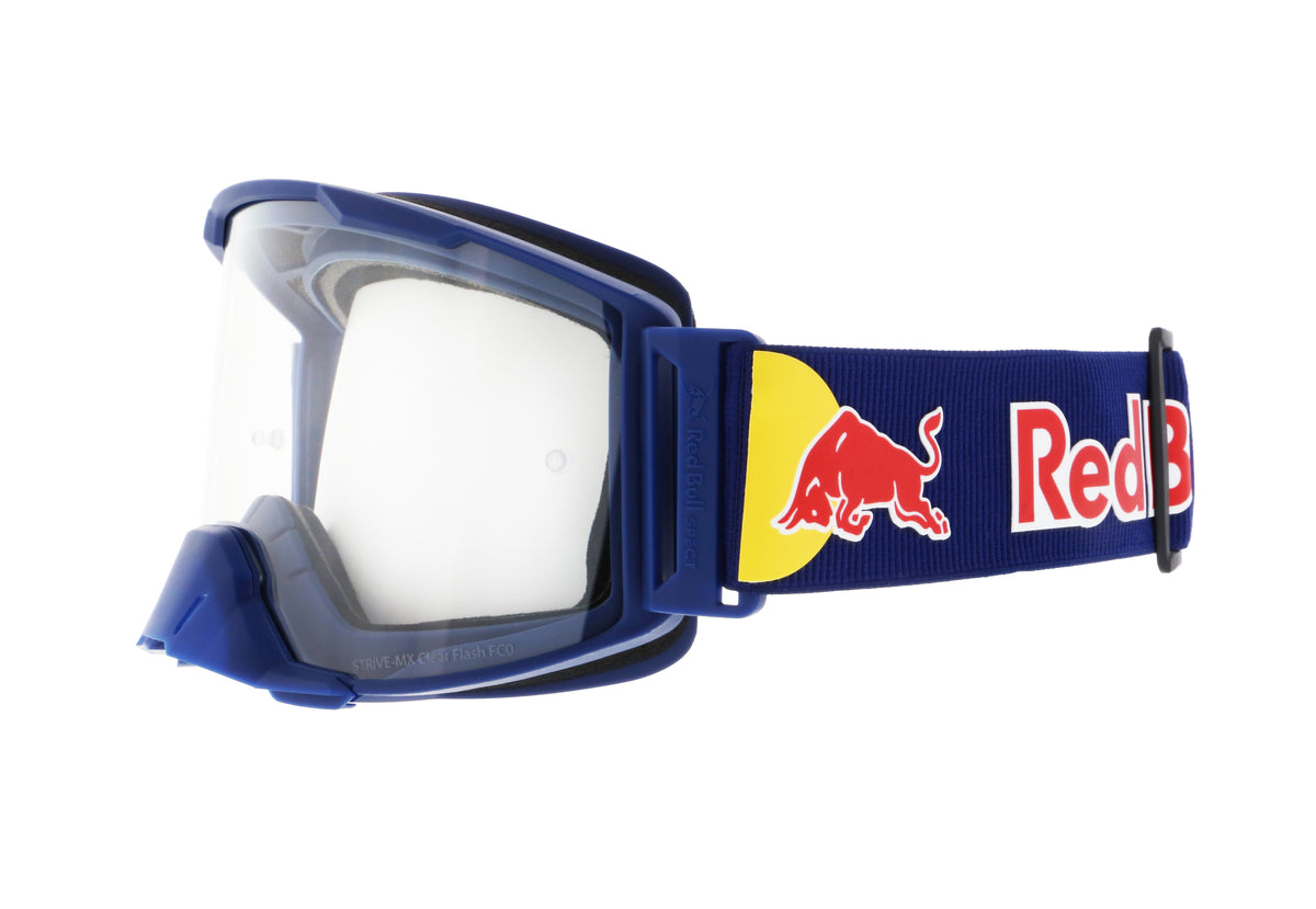 Red Bull Spect Motocrossbrille STRIVE dunkelblau mit klarem Glas