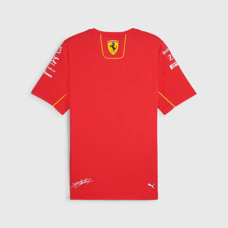 Team-T-Shirt Charles Leclerc – Scuderia Ferrari F1 rot