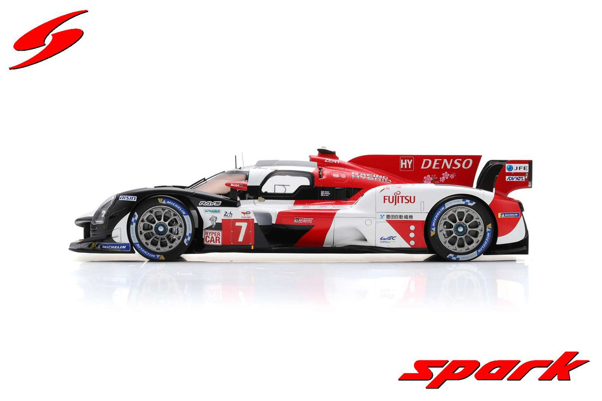 Modell Spark Toyota GR010 24H Le Mans 2023 im Maßstab 1:18, Nr. 7