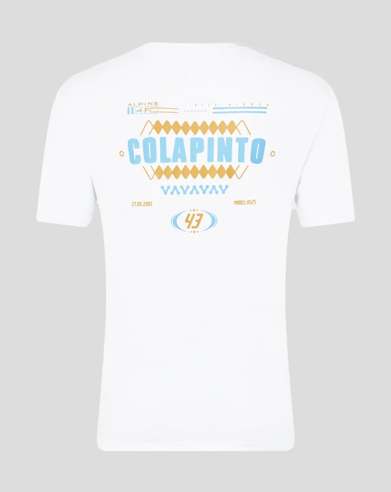 BWT Alpine F1 Team Franco Colapinto T-Shirt – Weiß