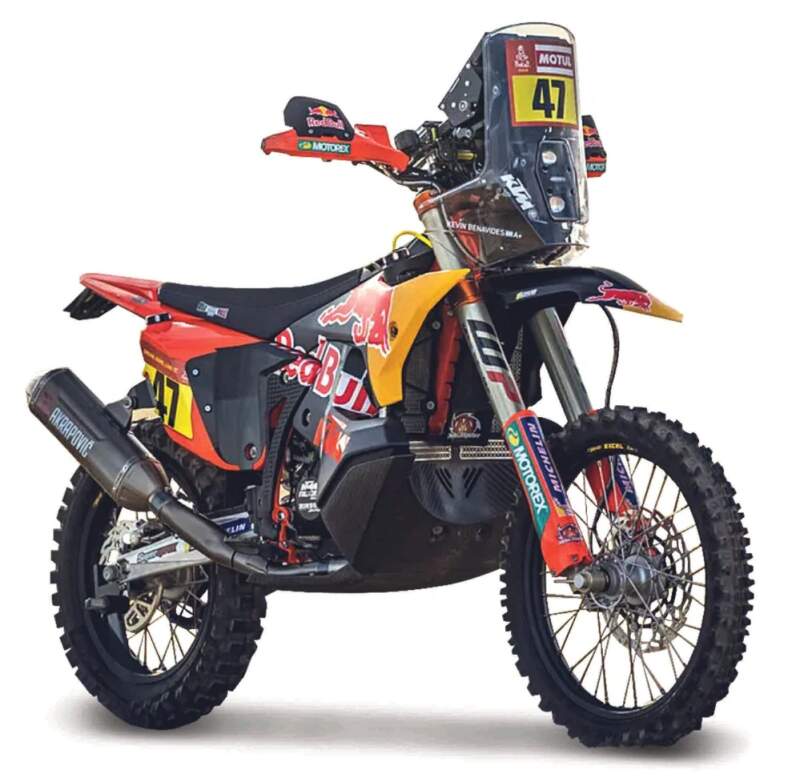 Motorradmodell Red Bull KTM 450 Rally Dakar 2024 Kevin Benavides Nr. 47