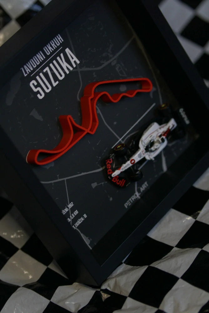 Petrol Art 3D-Bild – Max Verstappen, Suzuka