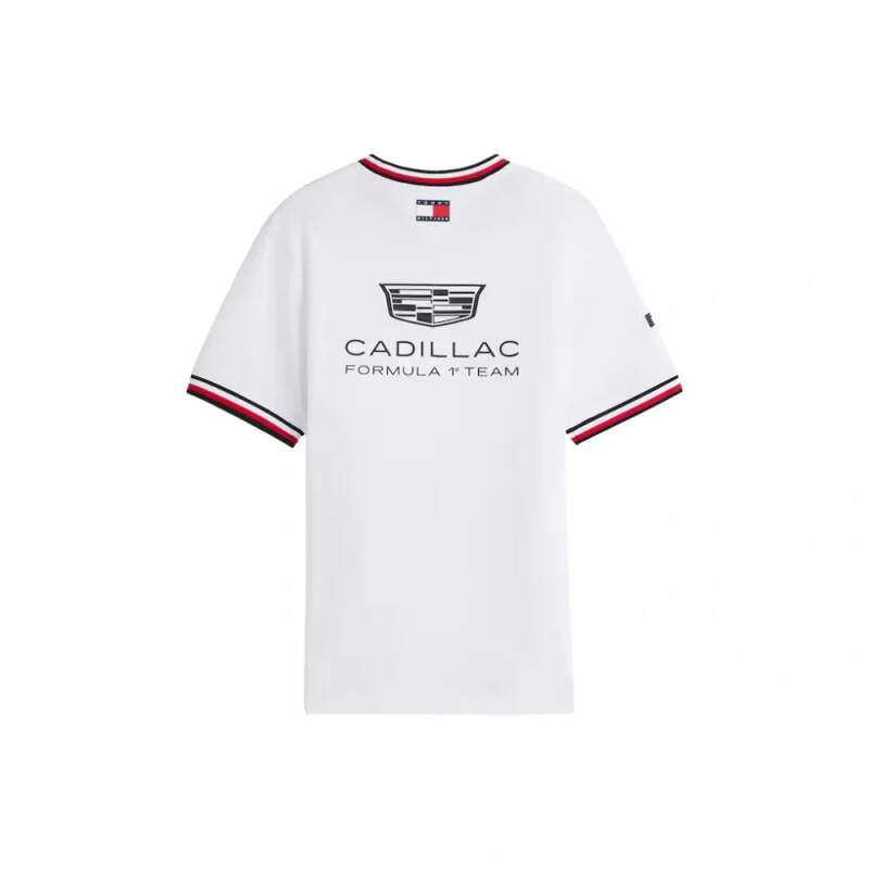 Weißes Cadillac F1 x Tommy Hilfiger T-Shirt - Team Edition