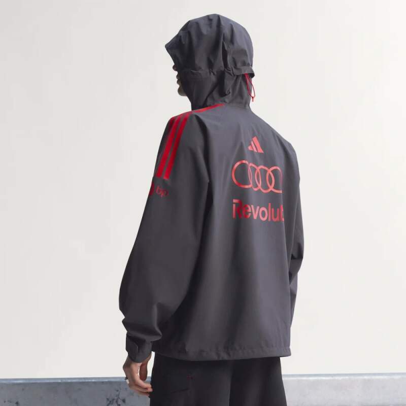 Audi Revolut F1 x Adidas leichte Jacke grau mit Sponsorenlogos - Team Edition