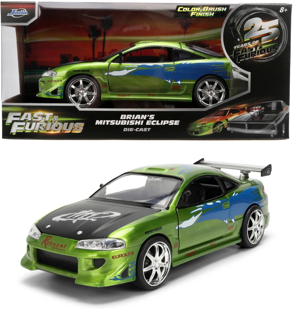 Jada Fast & Furious Brian's Mitsubishi Eclipse Modell im Maßstab 1:24 – 25th Anniversary Edition
