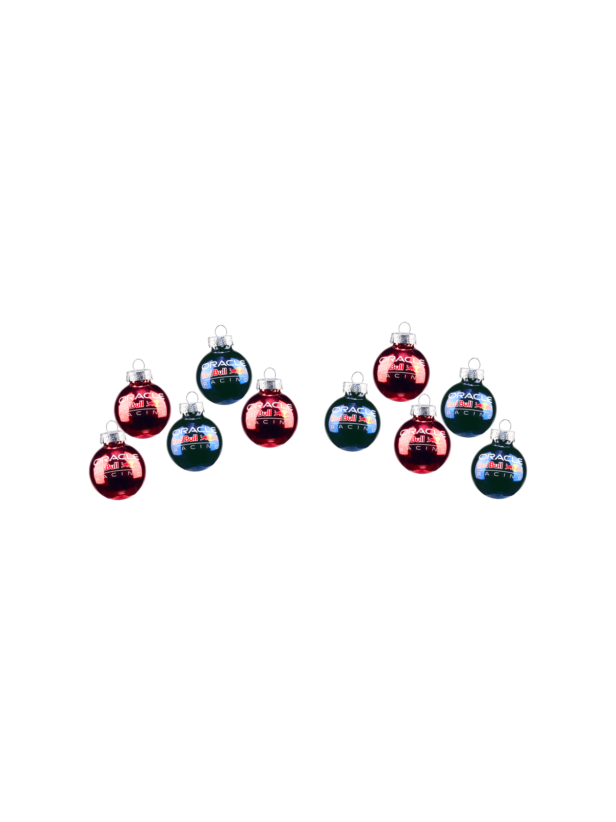 Oracle Red Bull Racing Mini-Christbaumkugeln – 10er-Set