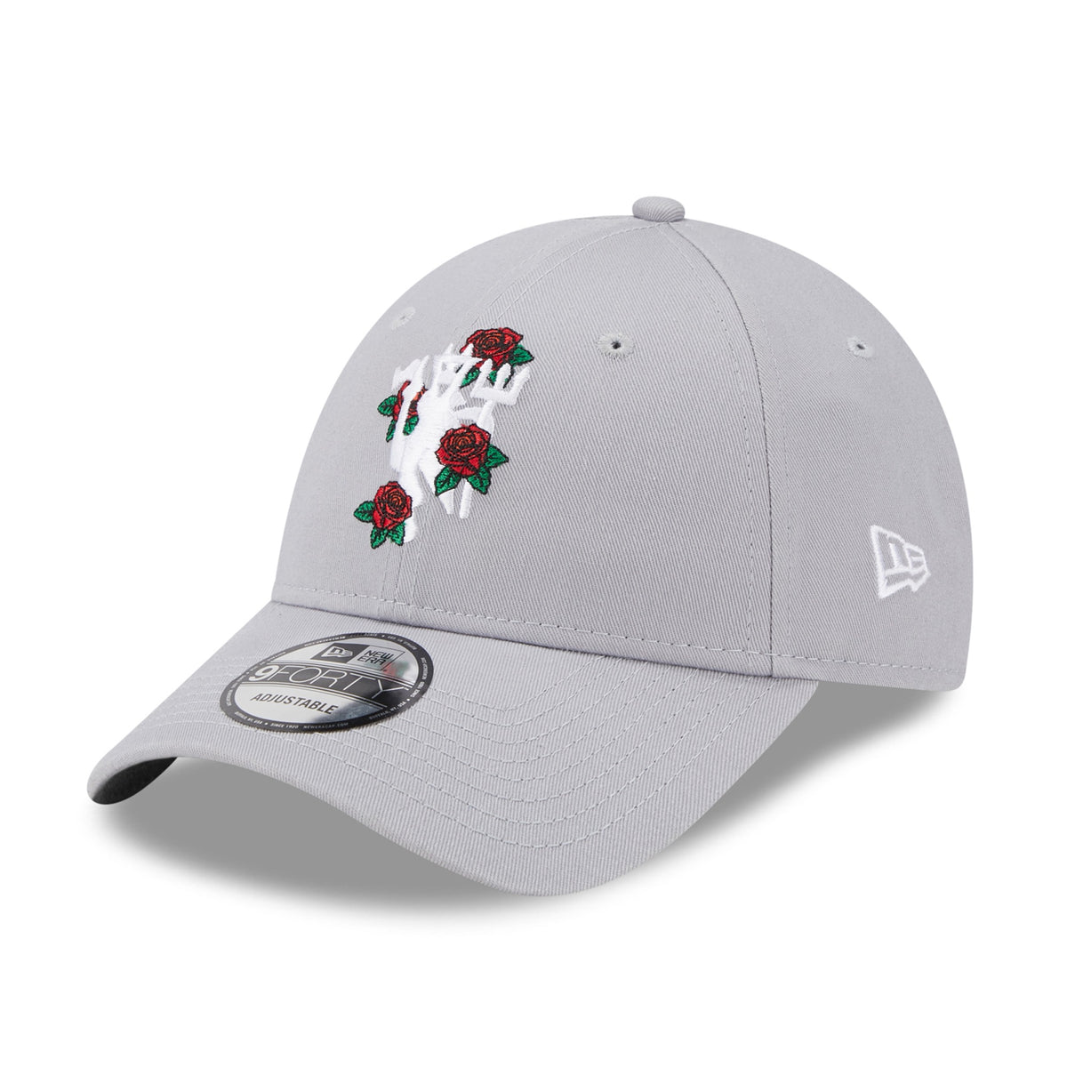 Manchester United 9FORTY Cap ROSE grau