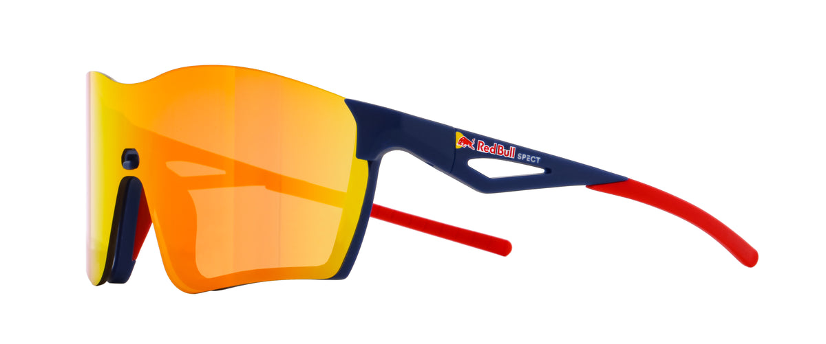 Red Bull Spect Sonnenbrille FUSE blau mit verspiegeltem braunem Glas