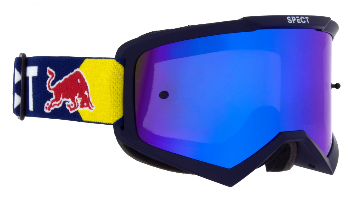 Red Bull Spect EVAN motocross goggles navy with blue lens