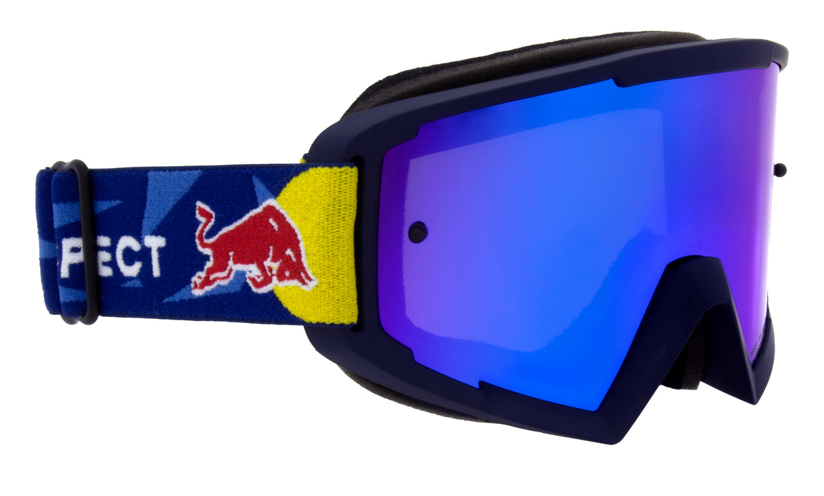 Red Bull Spect WHIP motocross goggles blue with blue lens