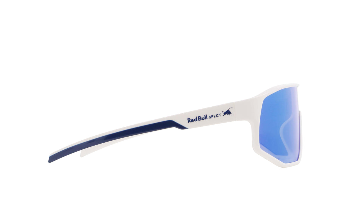 Red Bull Spect DASH sunglasses white with blue lens